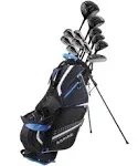 Aspire Pro-X 19 Piece Men's Complete Right Hand Golf Club Package Set - Tall Size