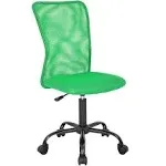 BestOffice Mesh Office Chair Desk Chair Computer Chair with Ergonomic Lumbar Support Without Arms Adjustable Swivel Rolling Chair for Men(Green)