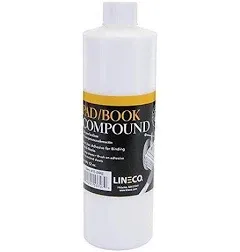 Lineco, Archival Glaze Padding Compound Adhesive for Book Binding Repair Paper, 12 oz. Adhesive Glue, White