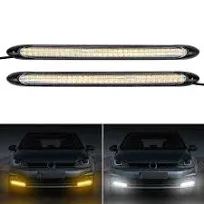 Autoxbert LED Car Daytime Running Light Strip, 2pcs DRL Turn Signal Lights for ...