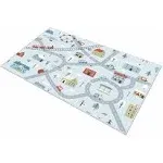 nexace Kids Rug Play Mat, City Life Great for Playing with 4.9&#039;x6.4&#039;, White 