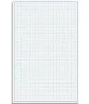 Better Office Products Graph Paper Pad, 17" x 11", 25 Sheets, Blue Line Border, Blueprint Paper, Double Sided, White, 4x4 Blue Quad Rule, Easy Tear