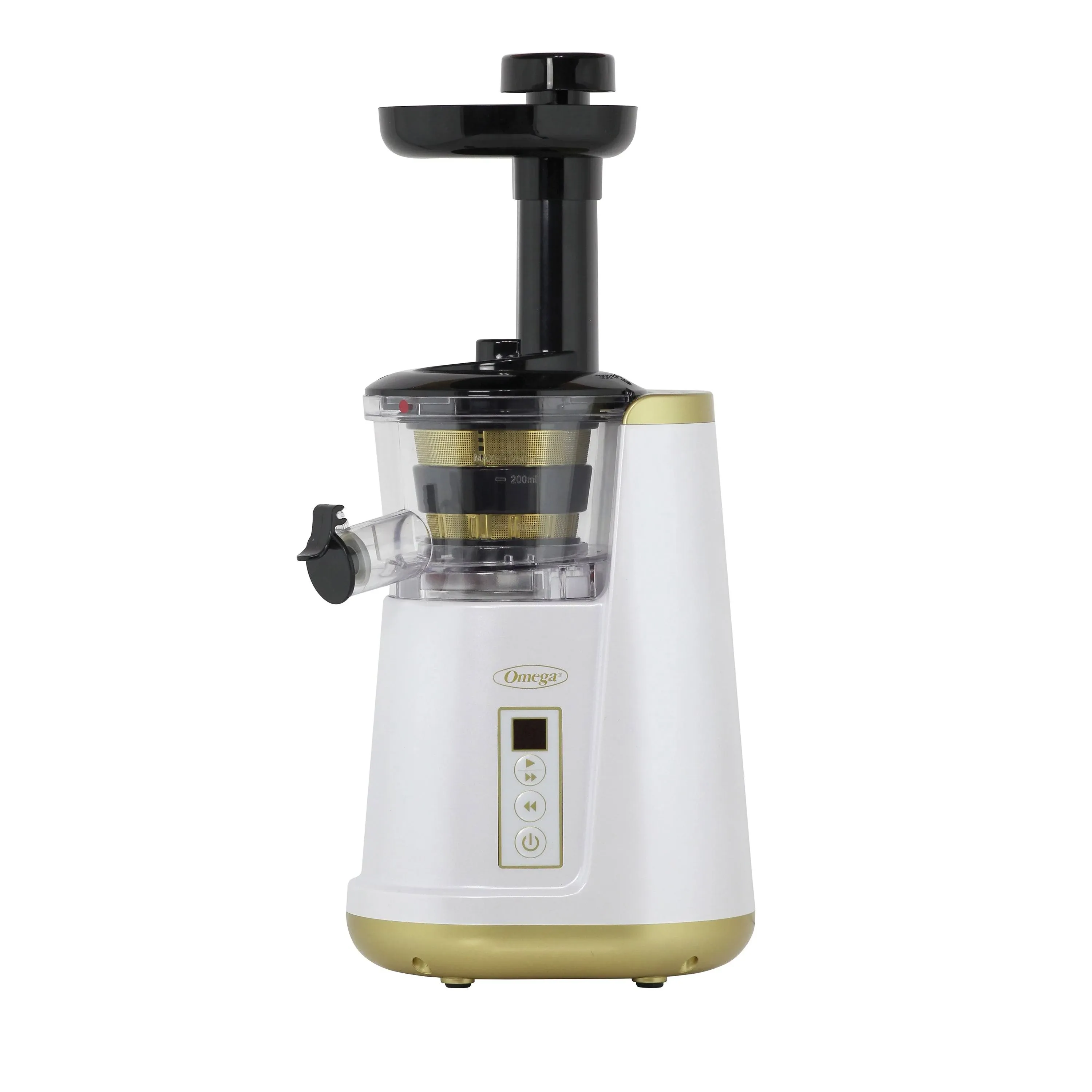 Omega JC3000 Cold Press 365 Compact Masticating Vertical Juicer, 120W Low-Speed 3-Stage Auger, in White (JC3000WH13)