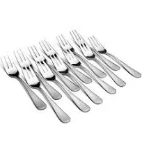 Appetizer Small Forks Set Of 12 5.4 Inches Dessert Forks Stainless Steel 3tine P