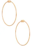 Jenny Bird Icon Large Hoop Earrings in Gold