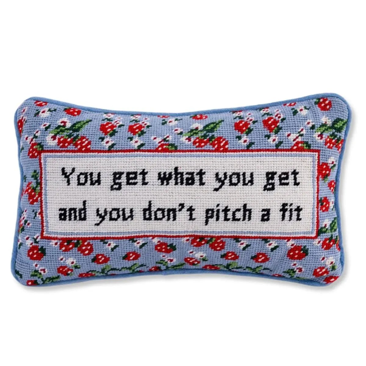 Furbish Studio Get What You Get Needlepoint Pillow