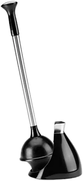 Toilet Plunger with Caddy HomeBathBathro<wbr/>om Accessories