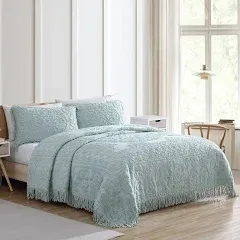 Beatrice Home Fashions Medallion Chenille Bedspread