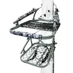 Hawk Ultra-Lite Climber Portable Aluminum Big Game Hunting Tree Stand with 20" x 27" Platform & Adjustable Net Seat