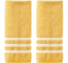  Mid-Century Hand Towel Set, 2 Count 16&#034; x 26&#034; Yellow