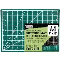 Self-Healing Cutting Mat with 5 Layers for Crafts and Sewing, 12x18 Inches