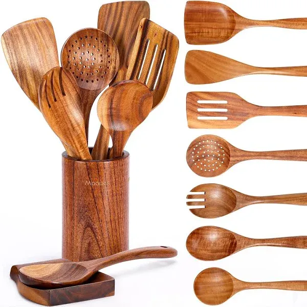 Wooden Kitchen Utensils Set