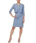 S.L. Fashions Women's Short Bolero Jacket Dress