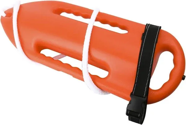 3 Handle Lifeguard Float Professional Open Water Swim Buoy Rescue Can Orange