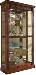 Malapude Medallion Cherry Two Way Sliding Door Curio