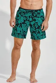 Men's Kahuna Swimming Shorts | Navy Surf Blue Piping