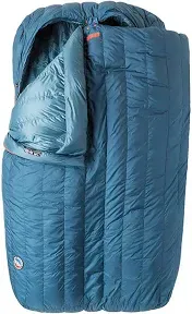 King Solomon Doublewide Sleeping Bag | Cozy Down-Fill System for Two, Pad Cinch 