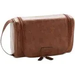 $49 Perry Ellis Men&#039;s Brown Case Travel Hanging Shave Toiletry Kit Bag