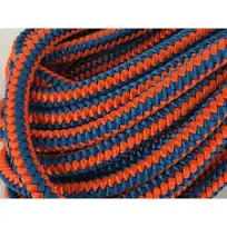 12 Strand Arborist Polyester Rope 1/2 inch by 150 feet Blue Orange