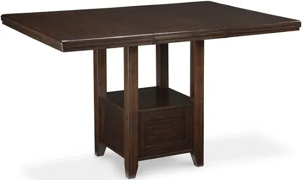 Haddigan - Dark Brown - Rectangular Dining Room Counter Extension Tabl