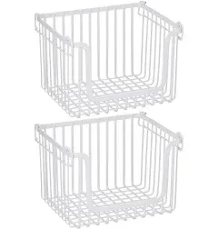 mDesign Stackable Food Organizer Storage Basket