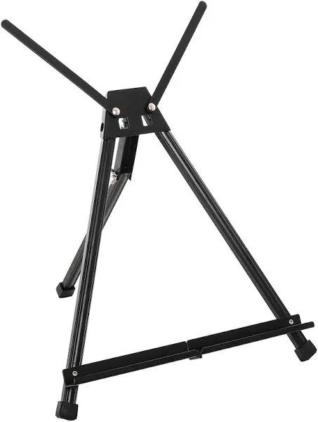 Compact &amp; Portable Black Aluminum Easels - Perfect for Trade Shows and Events