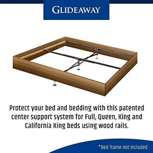 Glideaway X-Support Bed Frame Support System, GS-3 XS Model 3 Cross Rails and 3 Legs