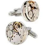 Movement Cufflinks Steampunk Watch Mens Shirt Vintage Watch Cuff Links Business Wedding Gifts