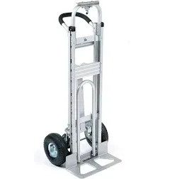 Global Industrial 3-in-1 Convertible Hand Truck with Pneumatic Wheels