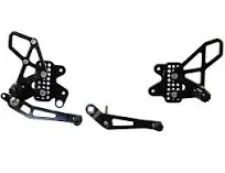 Vortex rear sets foot pegs, Suzuki GSXR 2011-2016 600 , 750 Footpeg RS582K Black