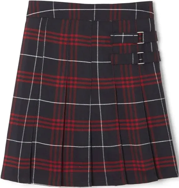 French Toast Girls Plaid Two-Tab Scooter Skirt