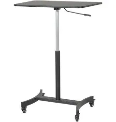 Victor Technology DC500 High Rise Mobile Adjustable Sit-stand Workstation, 30.75w X 22d X 44h, Black