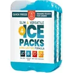 Healthy Packers New Cool Pack Slim Long-Lasting Ice Packs Great for Coolers or Lunch Box Set of