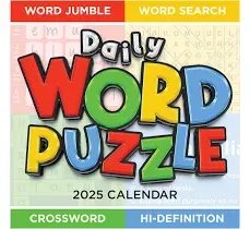 TF Publishing Daily Word Puzzle Desktop Calendar