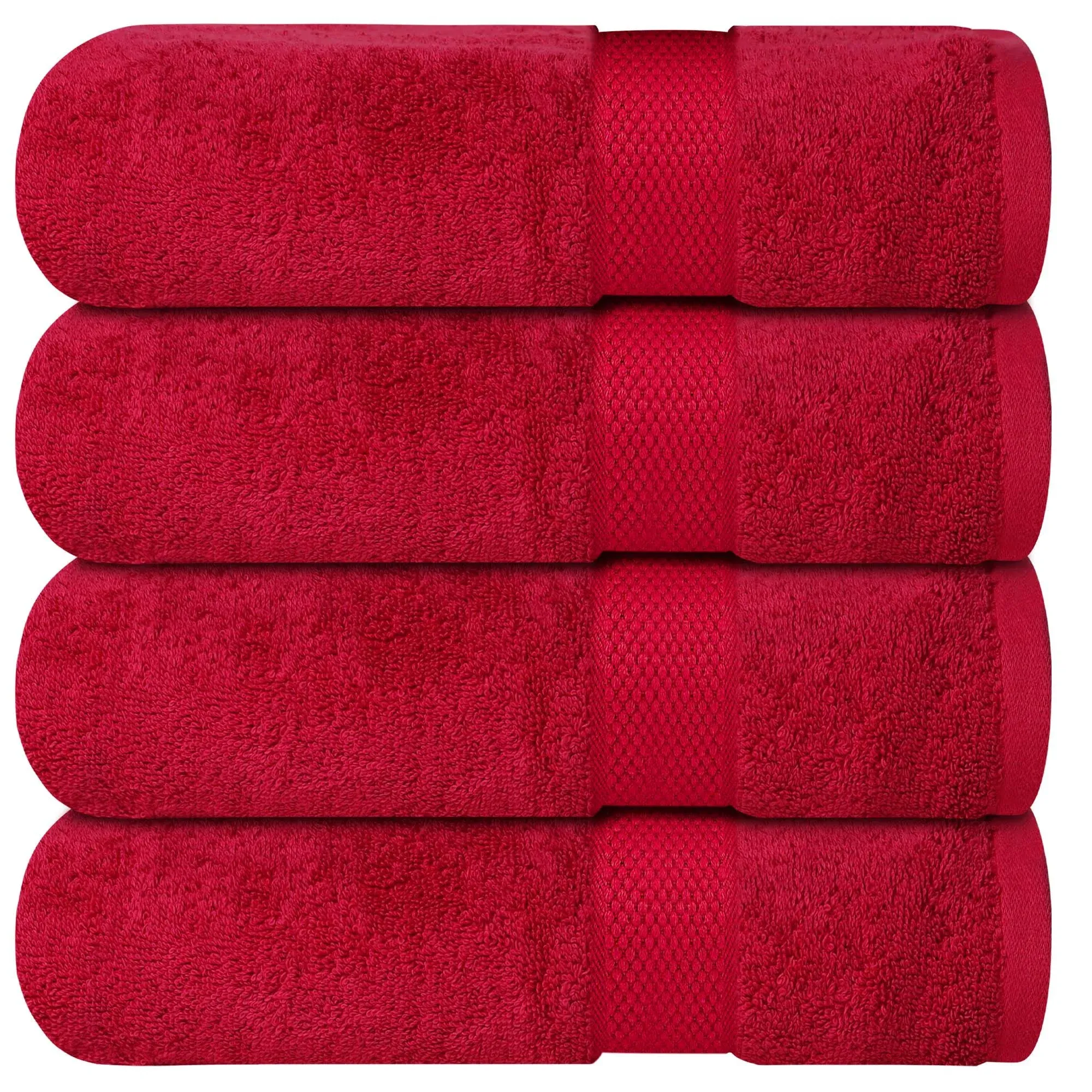 Infinitee Xclusives Premium Bath Towels Set Pack of 4 - 100% Ring Spun Cotton