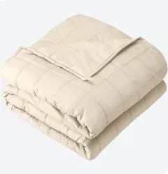  Weighted Blanket Full or Queen Size 48&#034; x 72&#034; 12 lbs 04 - Cotton Light Grey