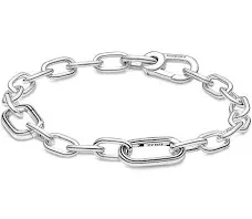 ZZSRJ S925 Sterling Silver Winter Style Bracelet Round Fashion Jewelry Gift (Gem Color : MB005, Length : 20cm)