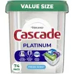 Cascade Dishwasher Detergent Platinum ActionPacs