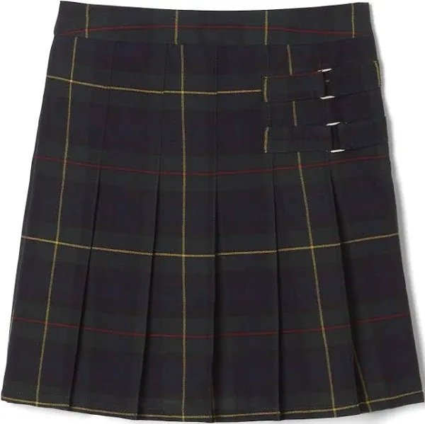 French Toast Girls Plaid Two-Tab Scooter Skirt