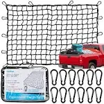 Cargo Net for Truck Pickup 4&#039;x6&#039; Stretches to 8&#039;x12&#039; Heavy Duty 4&#039;x6&#039;, Black 