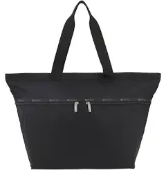 Carlin Zip Top Tote Bag - Deep Sea Blue solid