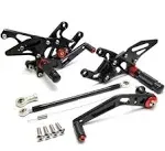 80901-2500 Black MGP Rear Set (YAM. YZF-R1 (09-14')