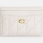 Coach Quilted Pillow Leather Essential Card Case - Chalk