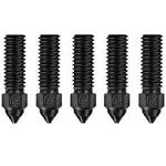 Official Creality K1 Nozzle Kits, 5PCS Ender 3 V3 KE 3D Printer Hardened Steel Nozzles 0.4mm, High-Speed Printing and High Flow Extruder Nozzles for Creality K1 / K1 Max/CR-M4 / CR-10 SE