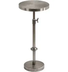 Kate and Laurel Engles Round Metal Drink Table