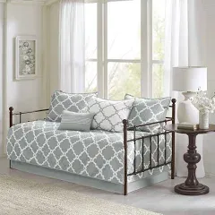 Madison Park Essentials 6 Piece Reversible Daybed Set in Grey Finish MPE13 G131