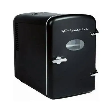 Frigidaire, 6 Can Mini Personal Fridge Cooler, Efmis129, Black