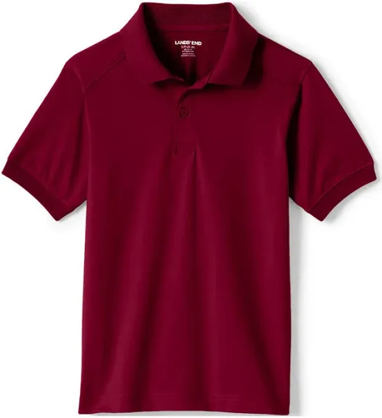 Lands' End School Uniform Kids Short Sleeve Rapid Dry Polo Shirt