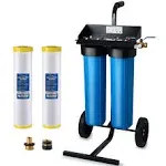 iSpring Spotless Car Wash System with bypass valve, Deionized Water System for Car Wash, RVs, Boats, Motorcycles, and Windows, Model: WGB22BD-BP