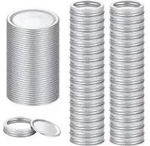 72pcs Canning Lids with Rings